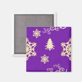 Aimant Noël pourpre (Recto/Verso)