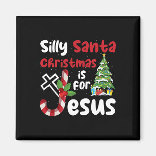 Aimant Noël Religieux Silly Père Noël Noël Est Pour J