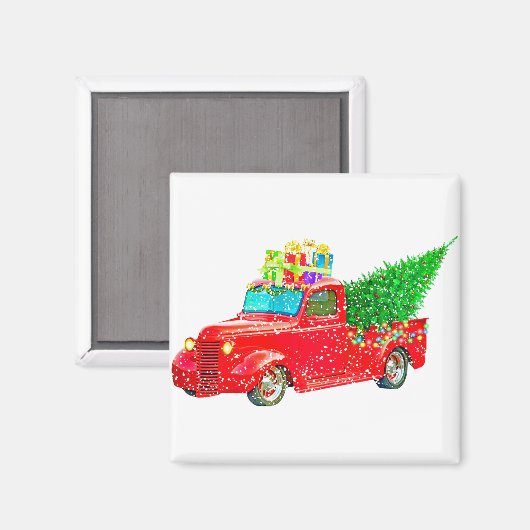 Aimant Noël Retro (Recto/Verso)