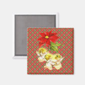Aimant Noël revêtu d'anges (Recto/Verso)