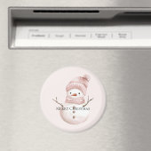 Aimant Noël rose blanc neige (In Situ (Lave-vaisselle))