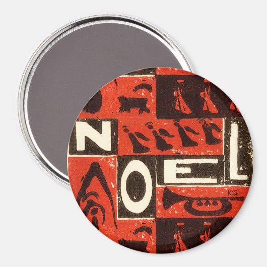 Aimant Noel Rouge (Recto/Verso)