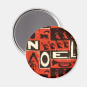 Aimant Noel Rouge (Recto/Verso)