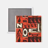 Aimant Noël Rouge (Recto/Verso)