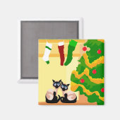 Aimant Noël siamois (Recto/Verso)