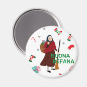 Aimant noël sorcière buona Befana (Recto/Verso)