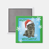 Aimant Noël Terre-Neuve (Recto/Verso)