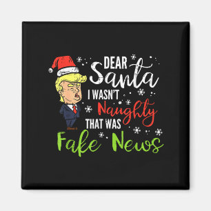 Aimant Noël Trump Cher Père Noël Fake News Drôle Xmas
