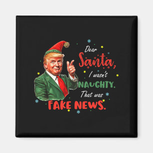 Aimant Noël Trump Cher Père Noël Fake News Drôle Xmas Tr