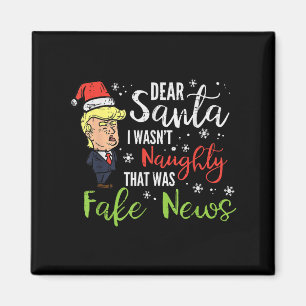 Aimant Noël Trump Cher Père Noël Faux News Drôle Noël Moi