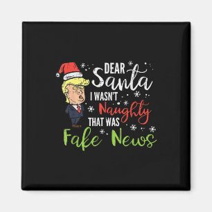 Aimant Noël Trump Cher Père Noël Faux News Fausses Noël D