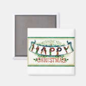 Aimant Noël vintage (Recto/Verso)