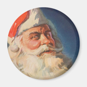 Aimant Noël vintage, Père Noël Liste des enfants sages ou
