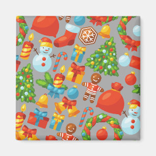 Aimant Noël Vintage Santa Claus