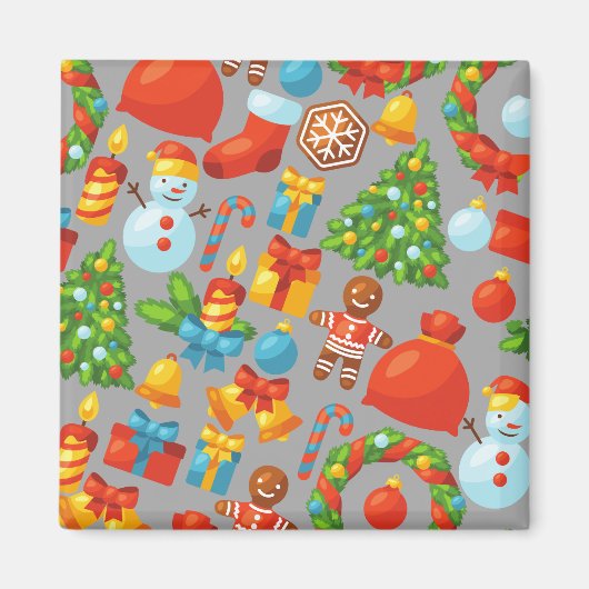 Aimant Noël Vintage Santa Claus (Devant)