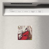 Aimant Noël vintage, Thomas Nast Père Noël au piano (In Situ (Lave-vaisselle))