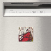 Aimant Noël Vintage, Thomas Nast Santa Claus Piano (In Situ (Lave-vaisselle))