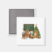Aimant Noël Xmas Vibes Comptable Comptabilité Pain d'épic (Recto/Verso)