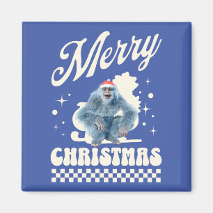 Aimant Noël Yéti drôle humour des Fêtes