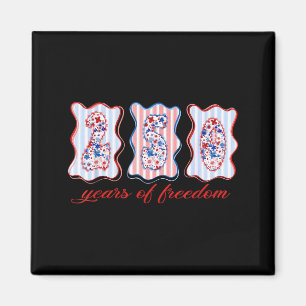 Aimant Noeud coquette américain patriotique, 1776-2026