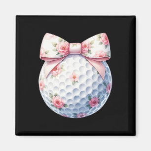 Aimant Nœud Coquette Floral Balle de Golf Golf Golfeur Sp