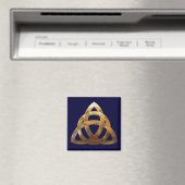 Aimant noeud de trinité d'or celtique (In Situ (Lave-vaisselle))