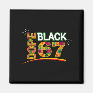 Aimant Noir 67 Mois de l'histoire des Noirs Six Sept Mème
