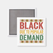 Aimant Noir à cause de la demande populaire Mois de l'his (Recto/Verso)