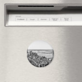 Aimant Noir blanc New York City Skyline (In Situ (Lave-vaisselle))