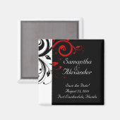 Aimant Noir, Blanc, Rouge Mariage  de rotation inverse Ma (Recto/Verso)