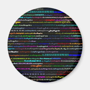 Aimant noir d'arrière - plan de Los Angeles