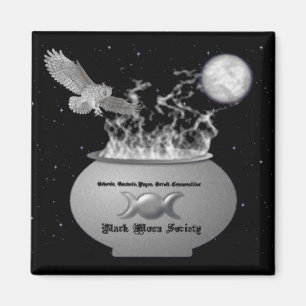 Aimant noir de société de lune