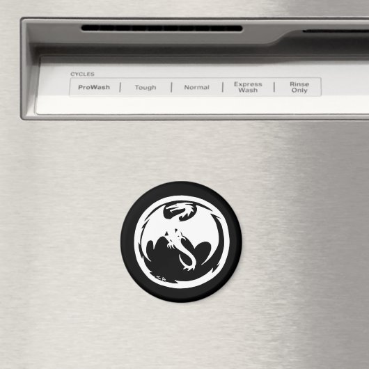 Aimant noir Dragon blanc (In Situ (Lave-vaisselle))