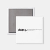 Aimant noir et blanc Chama (Recto/Verso)
