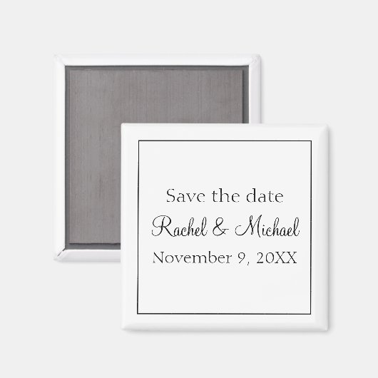 Aimant Noir et blanc classique (Recto/Verso)