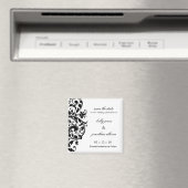 Aimant Noir et blanc Enregistrer l'aimant Mariage de date (In Situ (Lave-vaisselle))