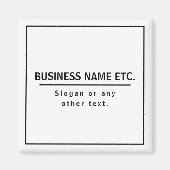 Aimant Noir et blanc moderne (Devant)