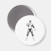 Aimant Noir et blanc Perspectives d'avenir (Recto/Verso)