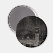 Aimant Noir et Taupe en survol Skyline Venise Italie (Recto/Verso)