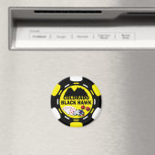 AIMANT NOIR HAWK COLORADO POKER CHIP (In Situ (Lave-vaisselle))