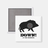 Aimant - Noir Hog Down!, Aux noix de cou (Recto/Verso)