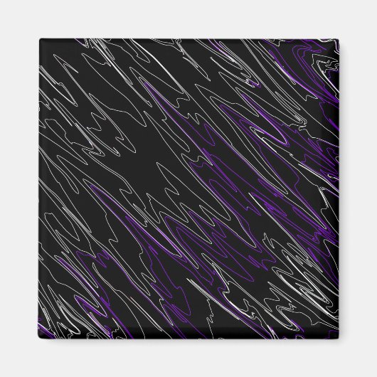 Aimant Noir marbré violet (Devant)