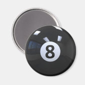 Aimant Noir No 8 Billard Ball de piscine (Recto/Verso)