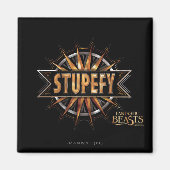 Aimant Noir & Or Stupefy Spell Graphisme (Devant)