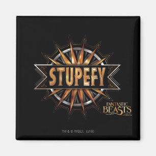 Aimant Noir & Or Stupefy Spell Graphisme