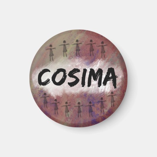 Aimant noir Orphan - Cosima (Devant)