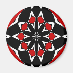 Aimant Noir rouge de signe de sortilège