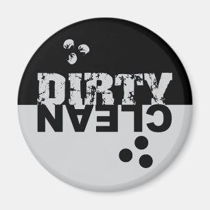 Aimant Noir sale/propre et argent d'aimant de