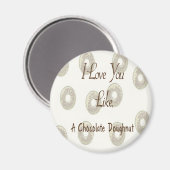 Aimant Noisette de chocolat (Recto/Verso)
