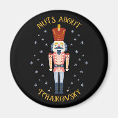 Aimant Noix à propos de Tchaikovsky Nutcracker Music Blac (Devant)